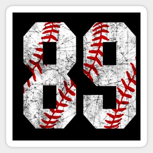 Vintage #89 Baseball Laces Baseball Mom Jersey Love Baseball Sticker